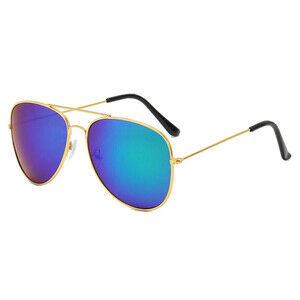 Unisex Aviator Sunglasses In Blue/Green